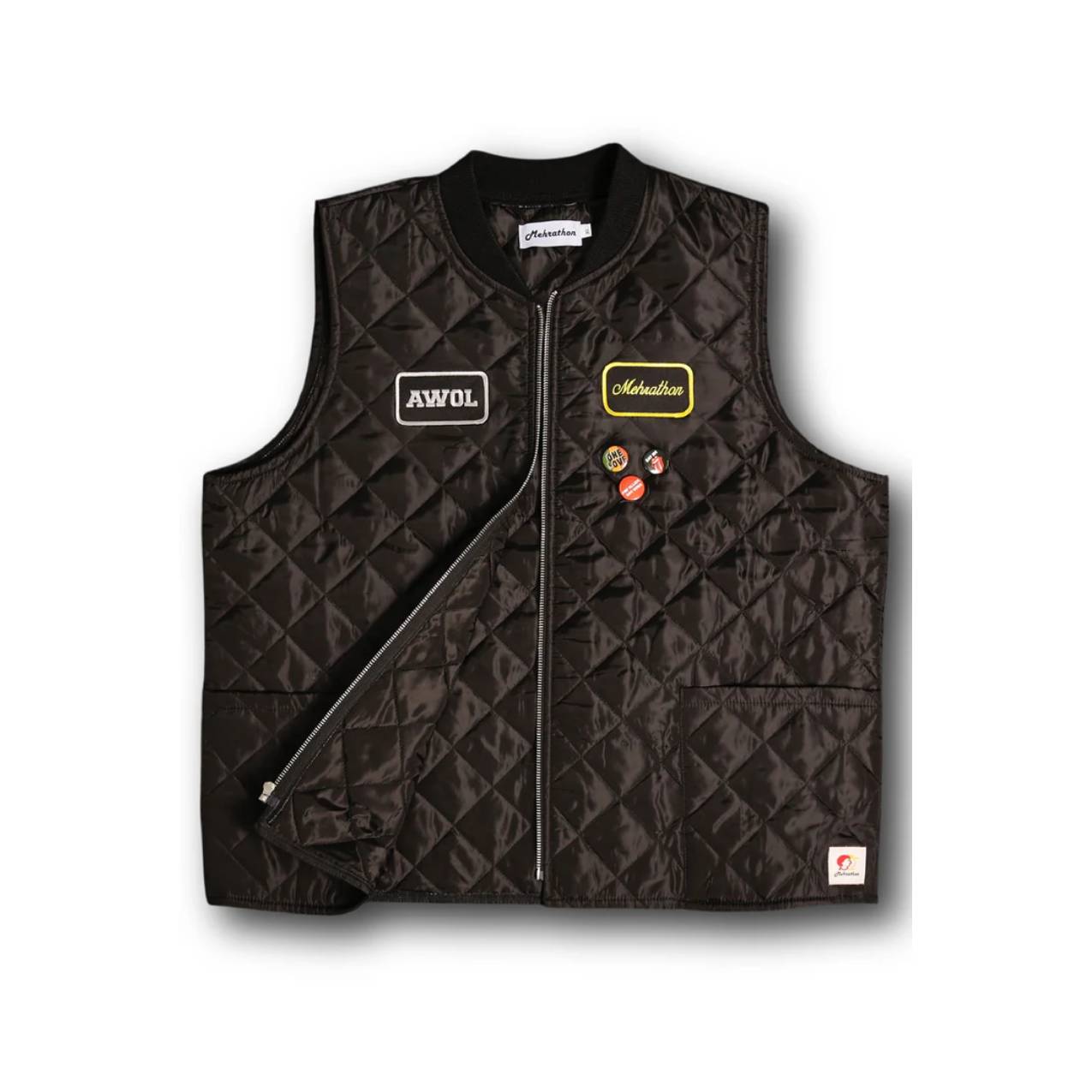 Mehrathon - AWOL Quilted Vest - Black