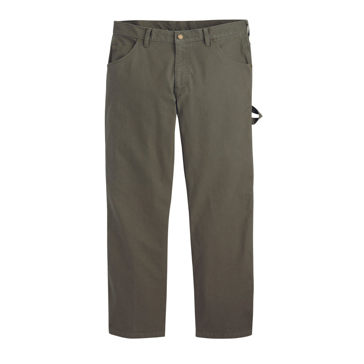 Dickies - Relaxed Fit Carpenter Jeans - Rinsed Moss Green