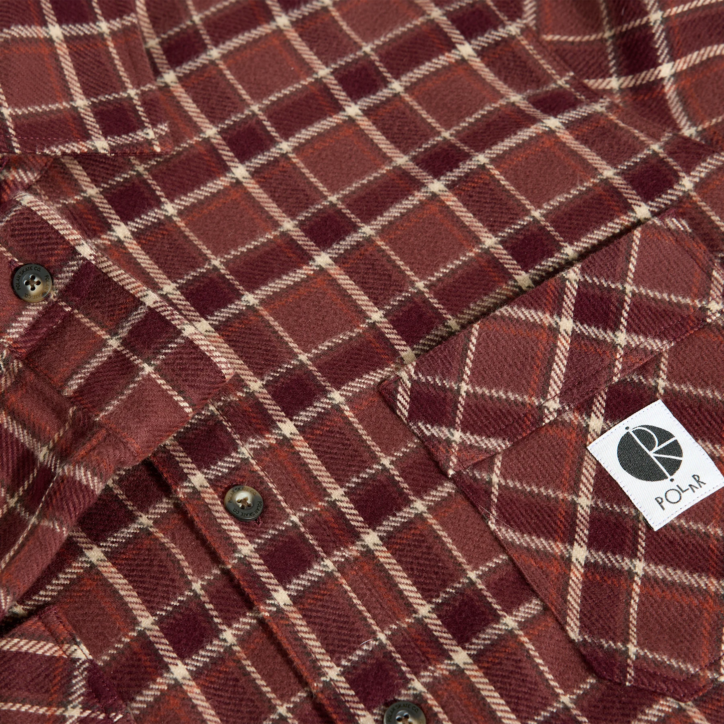 Polar - Mike Long Sleeve Flannel - Oxblood Check