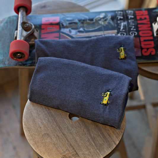 Hydrant Embroidery T Shirt - Heather Blue