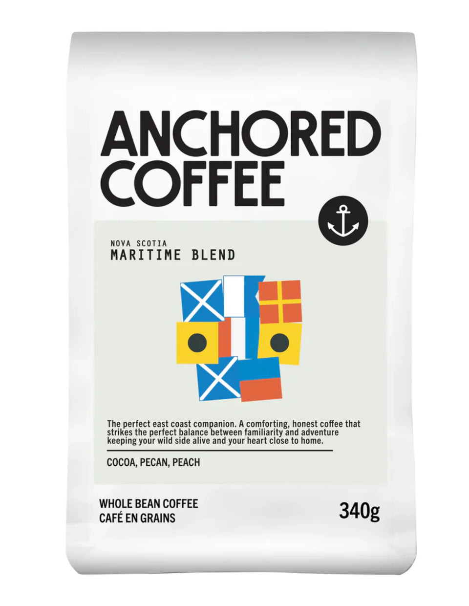 Anchored - Maritime Blend - 340g Bag Of Coffee Beans