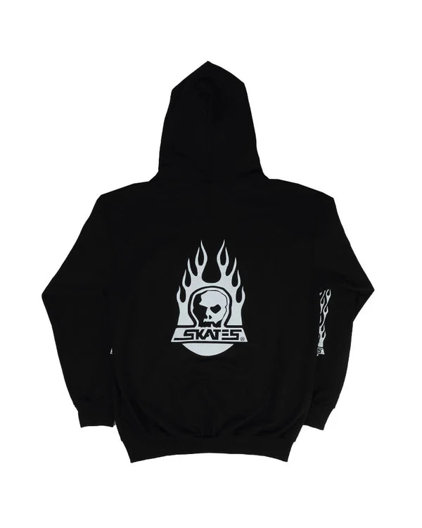 Skull Skates - Burnt Fireball Hoodie - Black