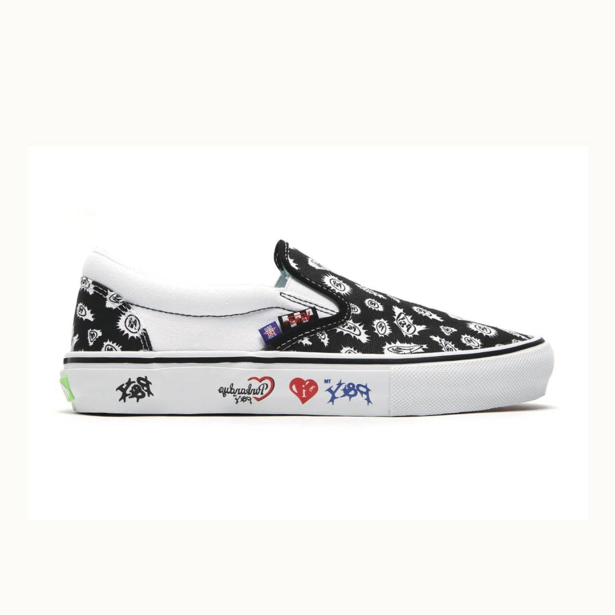 Vans - Punk & Yo Skate Slip on - Black / White
