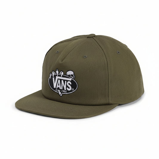 Vans - Show Of Unstructured Five Panel Snapback - Olive Green