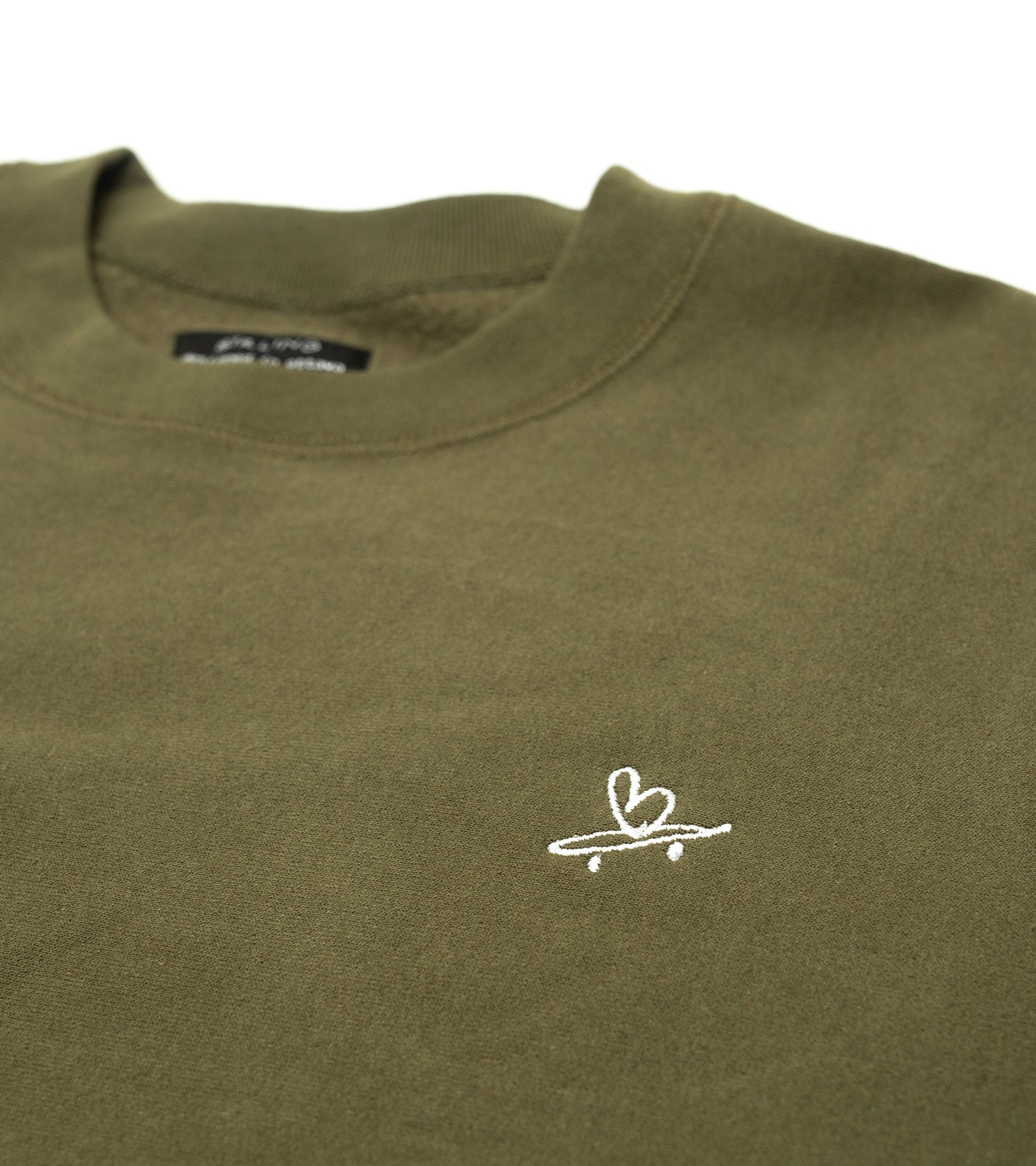 Beart Crewneck -  400GSM Cotton - Olive