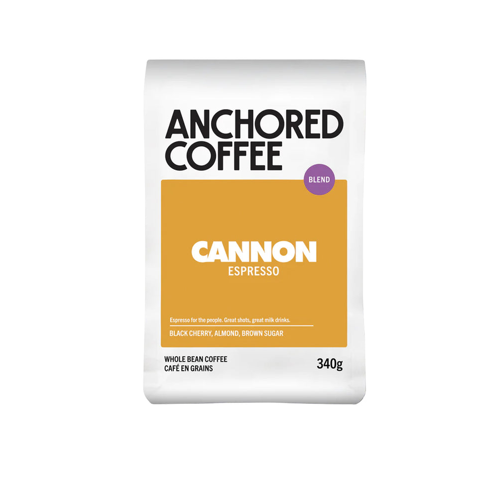 Anchored Coffee - Cannon Espresso - 340g Bag Of Coffee Beans