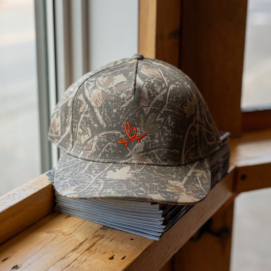 Beart - Six Panel Hat - Real Tree / Hunter Orange