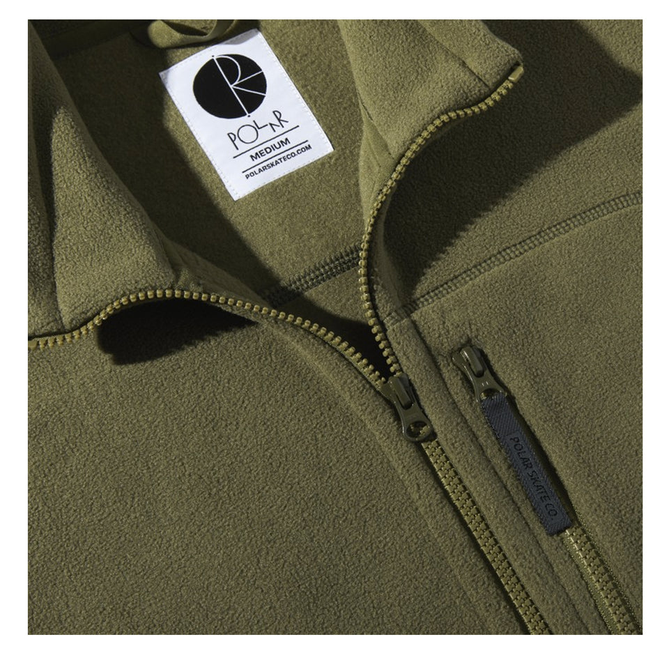 Polar - Basic Fleece Jacket - Army Green