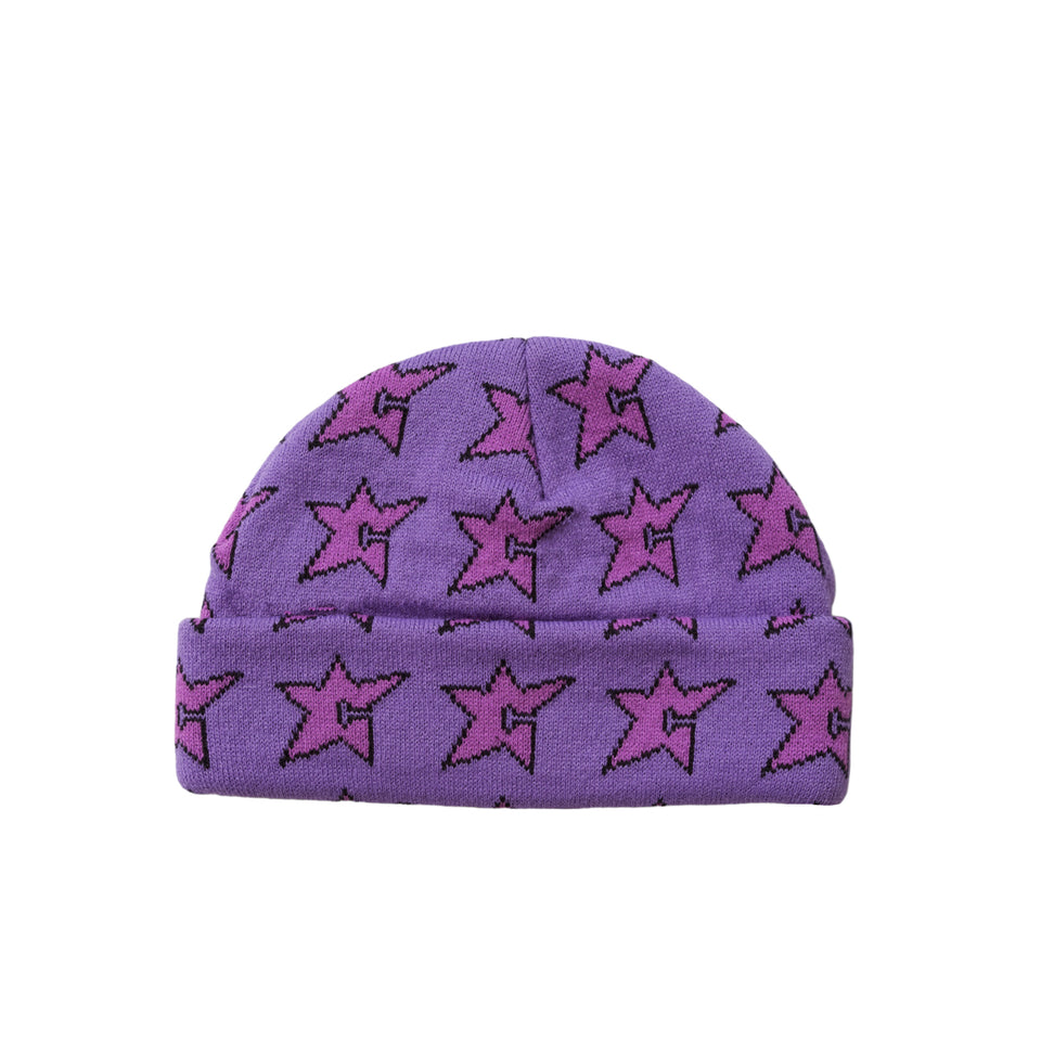Carpet - C-Star Beanie - Purple/Black
