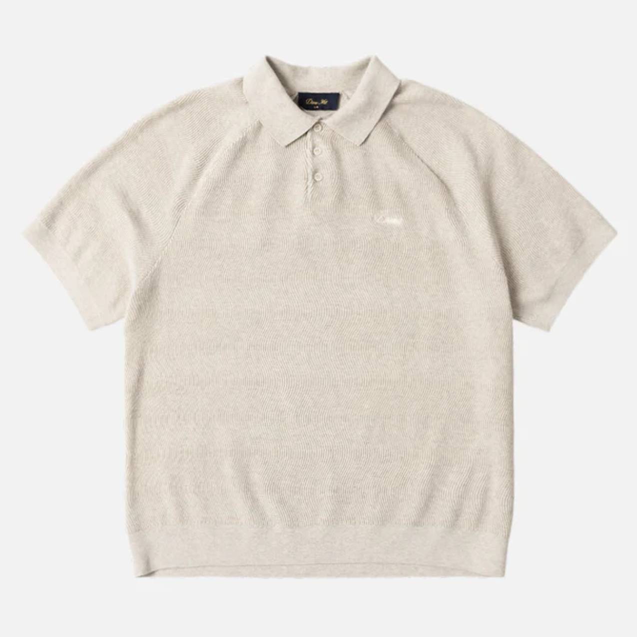 Dime - Cable Knit Polo - Oatmeal