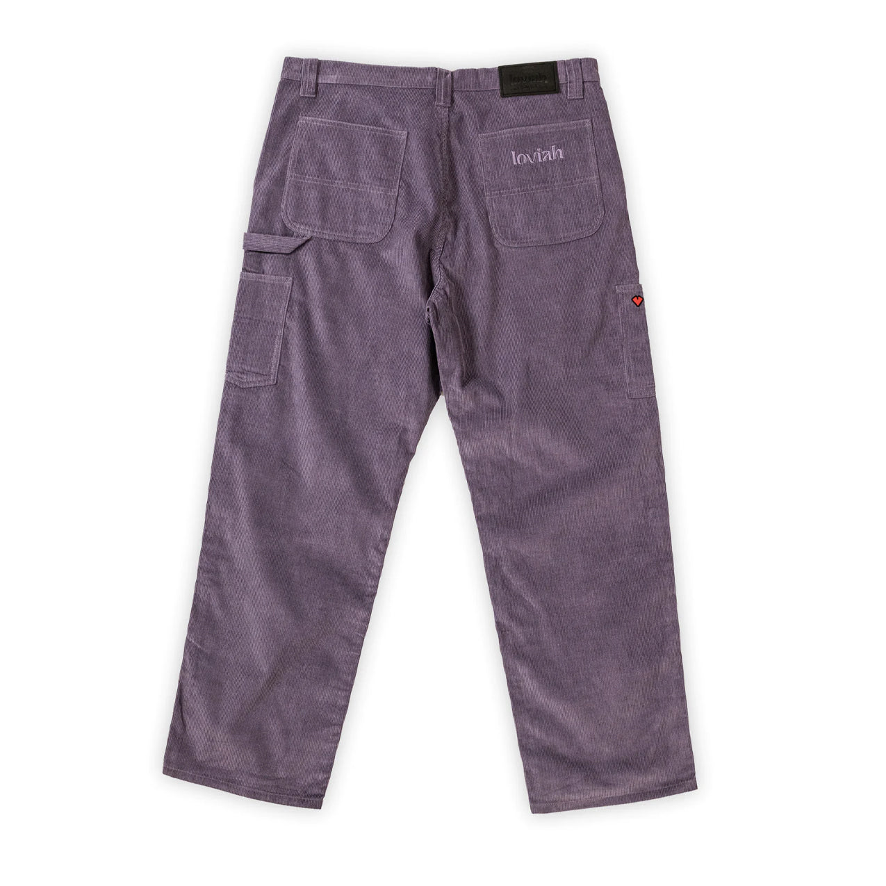 Loviah - Carpenter Corduroy Pants - Dusty Purple