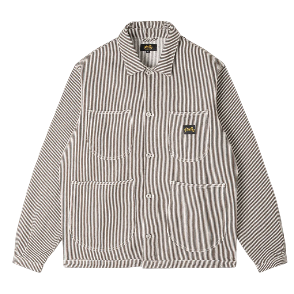 Stan Ray - Coverall Jacket Unlined - Hickory Black/Natural