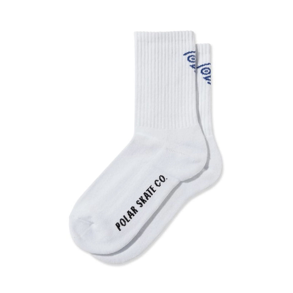 Polar - Face Logo Socks - White