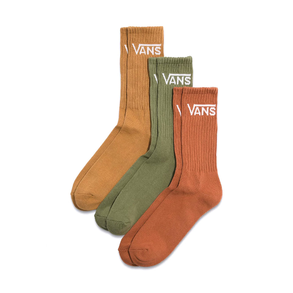 Vans - Classic 3 Pack Crew Sock - Brown Sugar