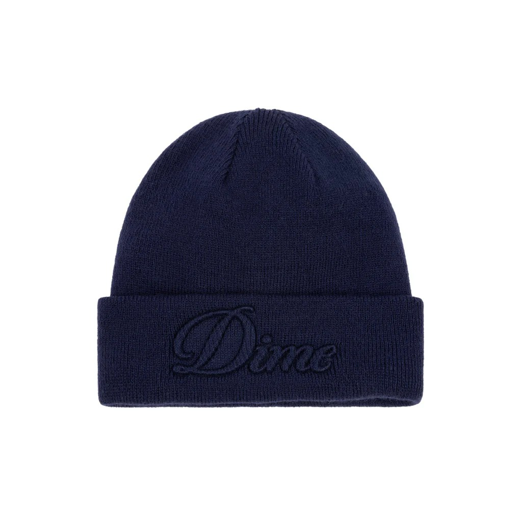 Dime  - Cursive Fold Beenie - Navy