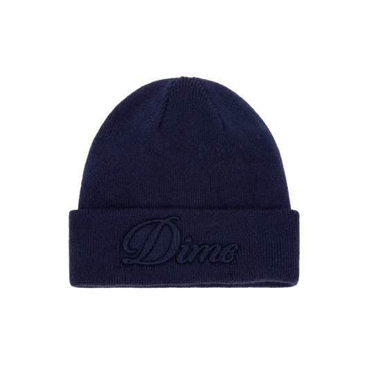 Dime  - Cursive Fold Beenie - Navy