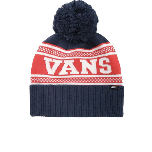 Vans - Check Pom Beanie - Dress Blues