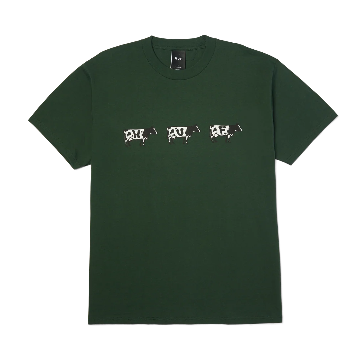 Huf - Moo T shirt - Forest Green
