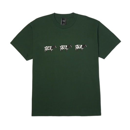 Huf - Moo T shirt - Forest Green