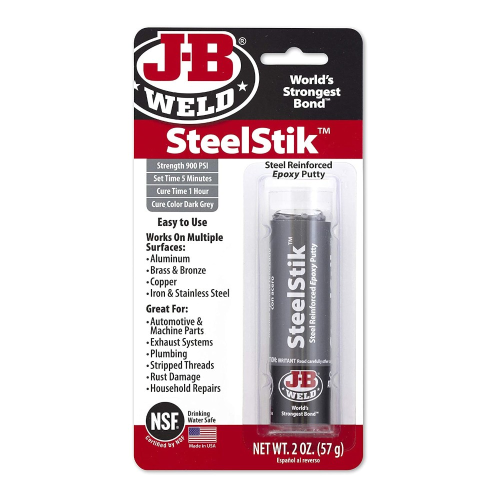 DIY - J-B Weld 2oz SteelStik Steel Reinforced Epoxy Putty – Grey