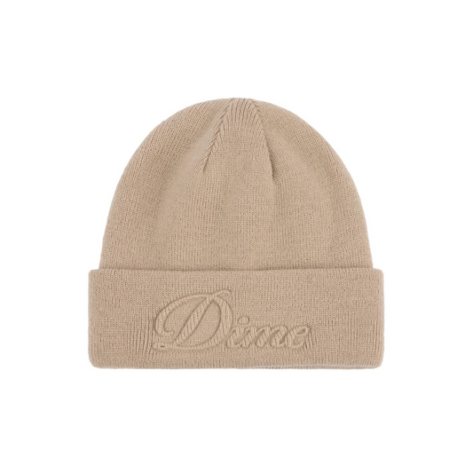 Dime  - Cursive Fold Beenie - Tan