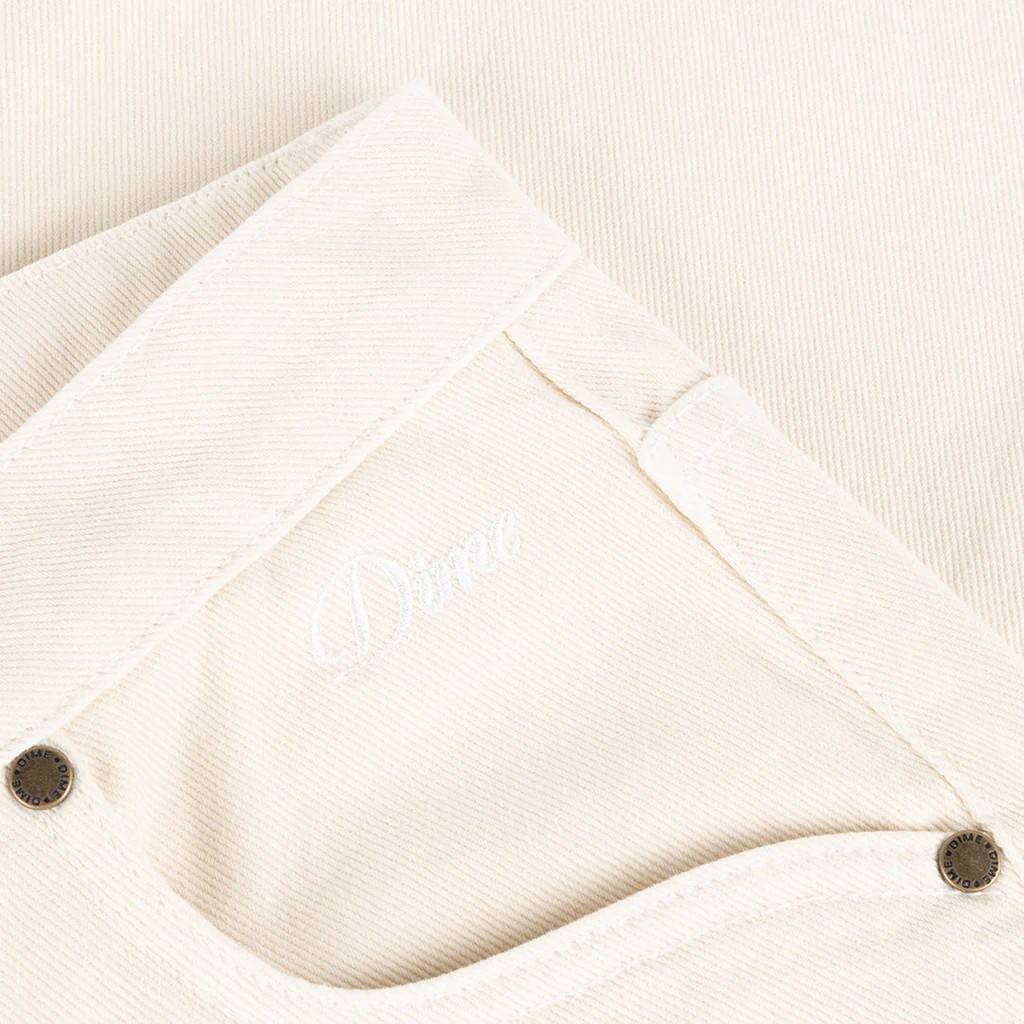 Dime - Relaxed Demin Pants - Warm White