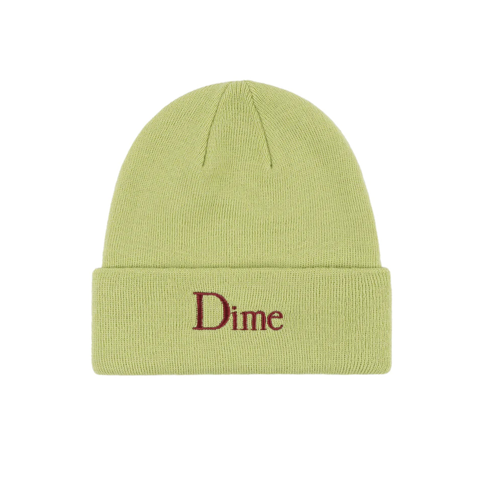 Dime - Classic Wool Fold Beanie - Lime