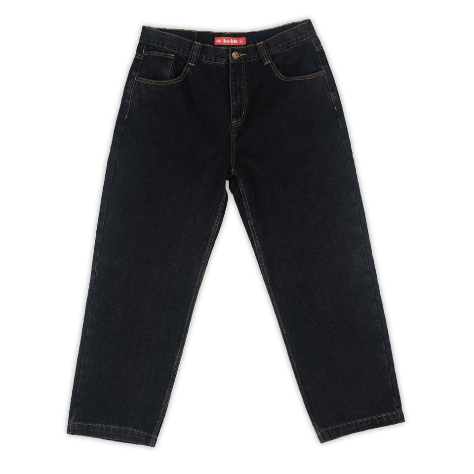 Loviah - 5 Pocket Denim Pants - Black Washed