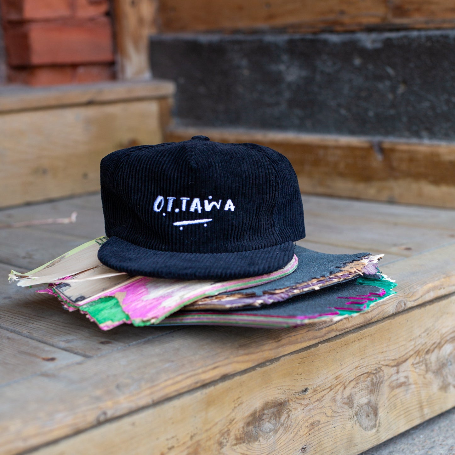 Ottawa - Unstructured Cord Five Panel - Black