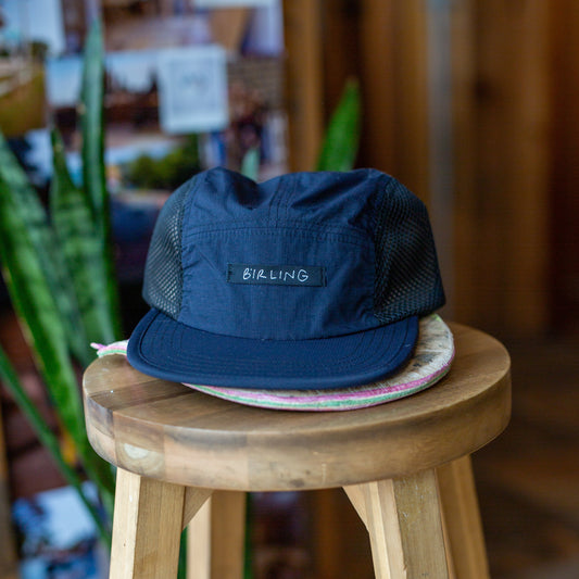 First T - 5 Panel Camper Hat - Black Mesh