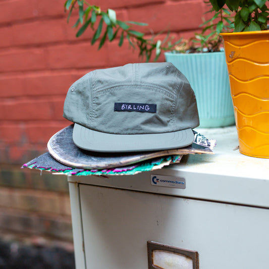 First T - 5 Panel Camper Hat - Green