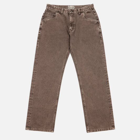 Dime - Straight Demin Pants - Brown Washed