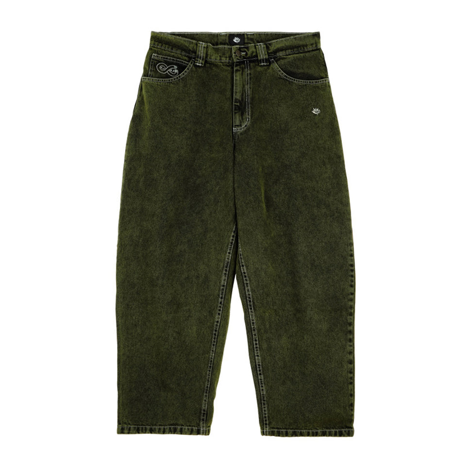 Magenta - OG Denim Pants Stitch - Green