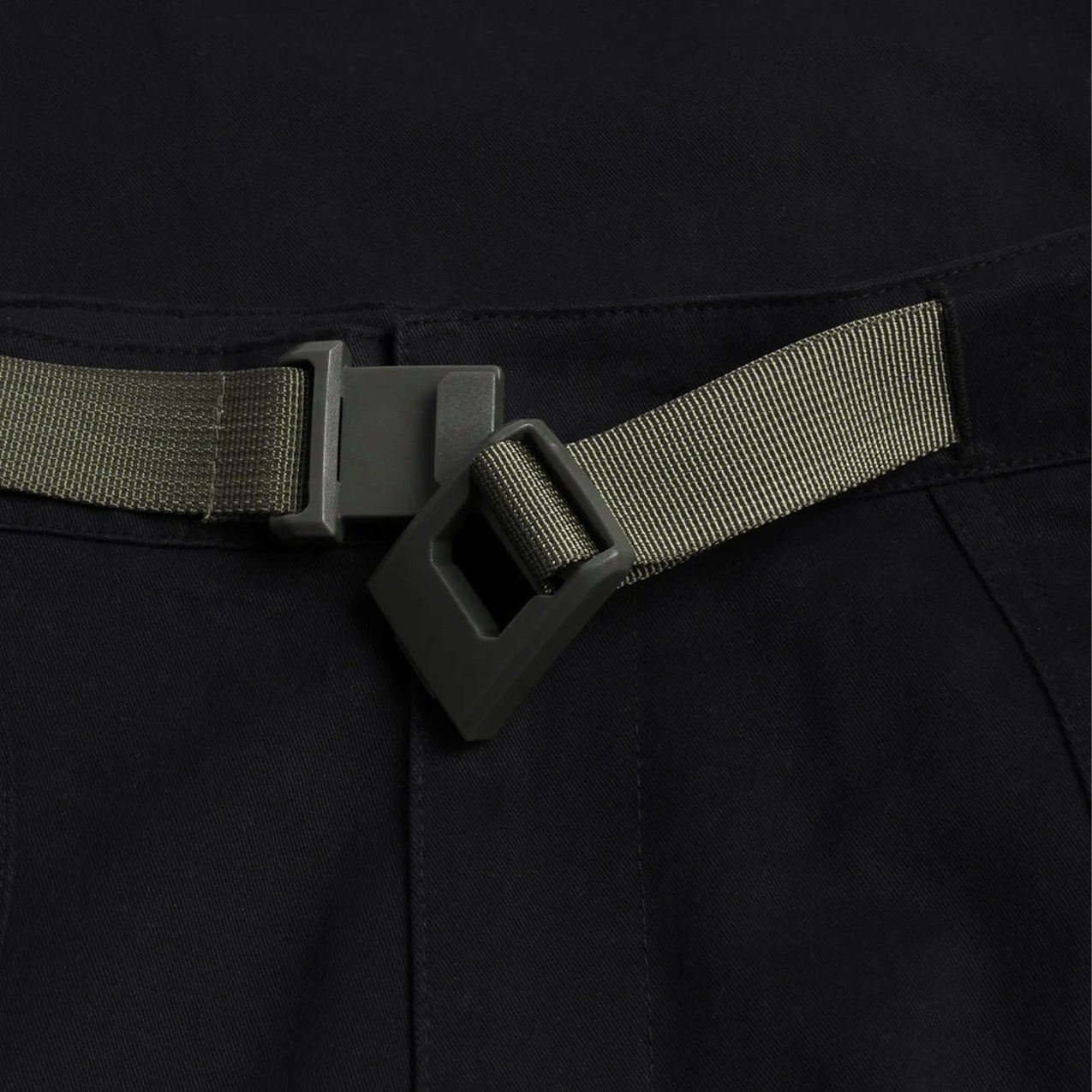 Dime - Belted Twill Pants - Dark Charcoal