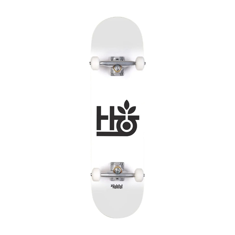 Habitat - Starter Skateboard Complete - Pod - White 8.0