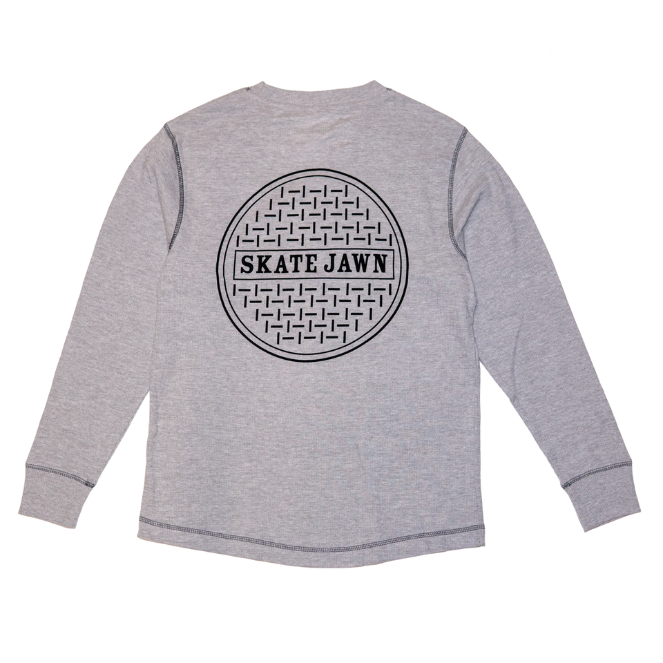 Skate Jawn - Sewer Thermal Top - Grey