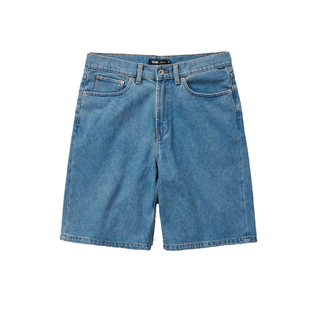 Vans - Check 5 Baggy Denim Short - Stonewash Blue