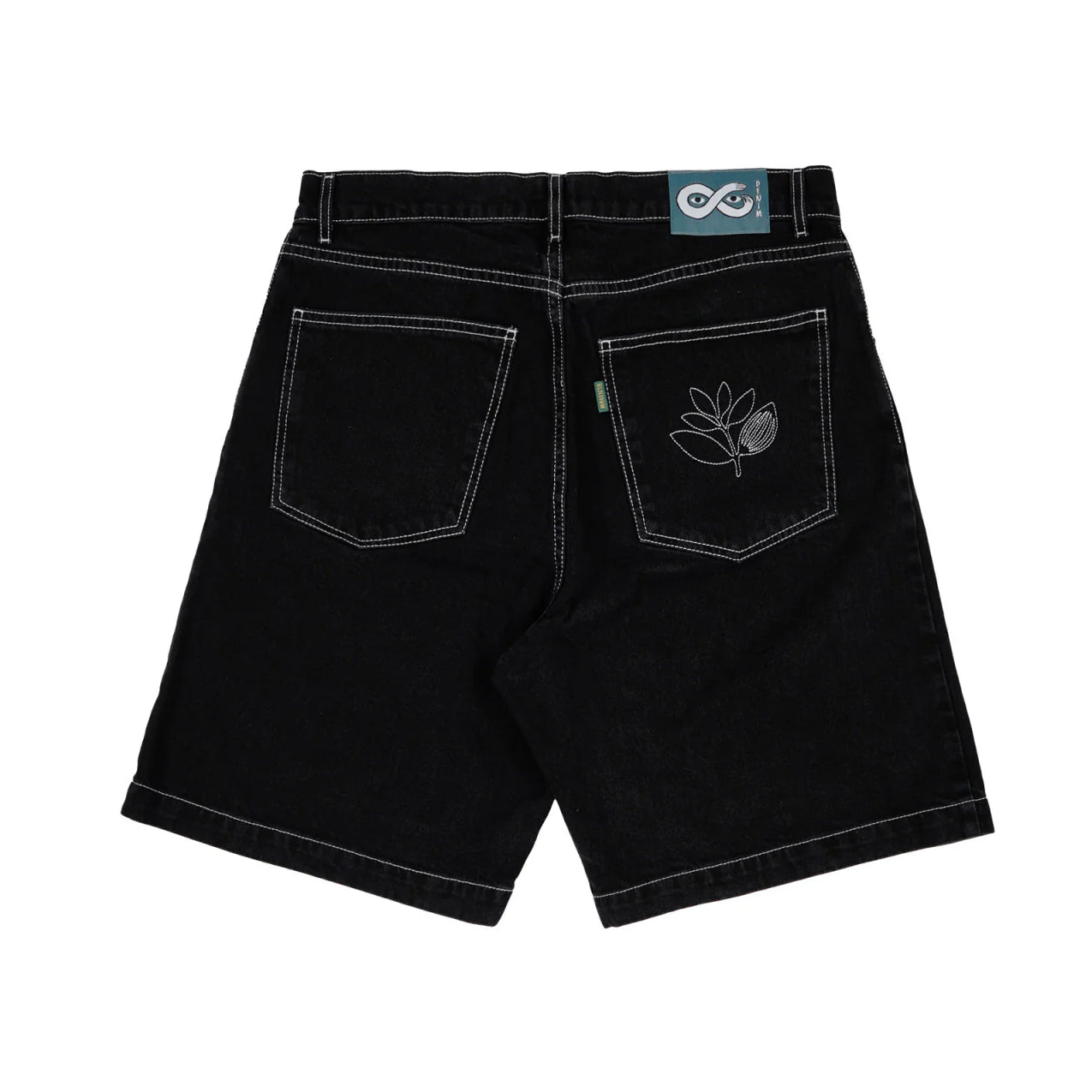 Magenta - OG Denim Shorts - Black/Stitch