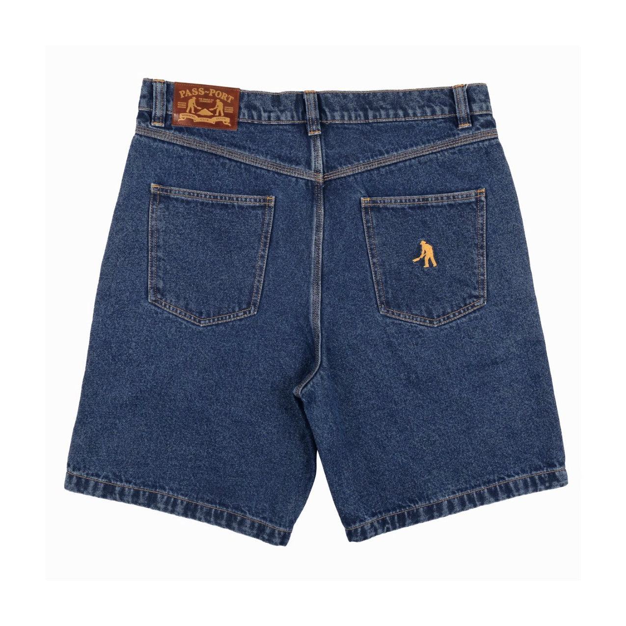 Pass~Port - Workers Club Jean Short R45 - Washed Dark Indigo