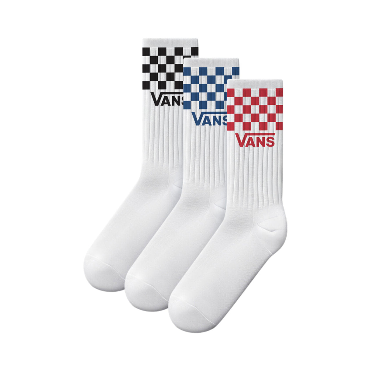Vans - Classic 3 Pack Check Crew Sock - Checkerboard