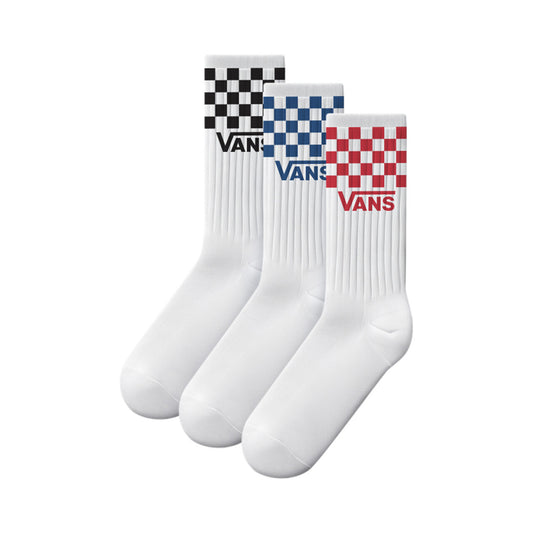 Vans - Classic 3 Pack Check Crew Sock - Checkerboard