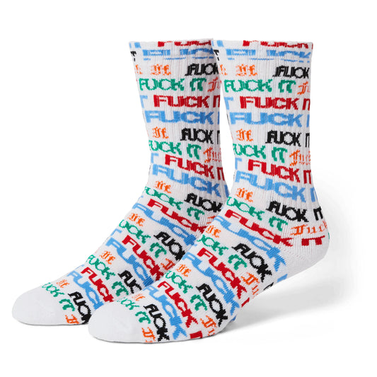 Huf - Fuck It Flyer Socks - White
