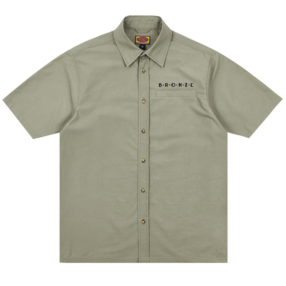 Bronze56K - Ripstop Button Up - Grey