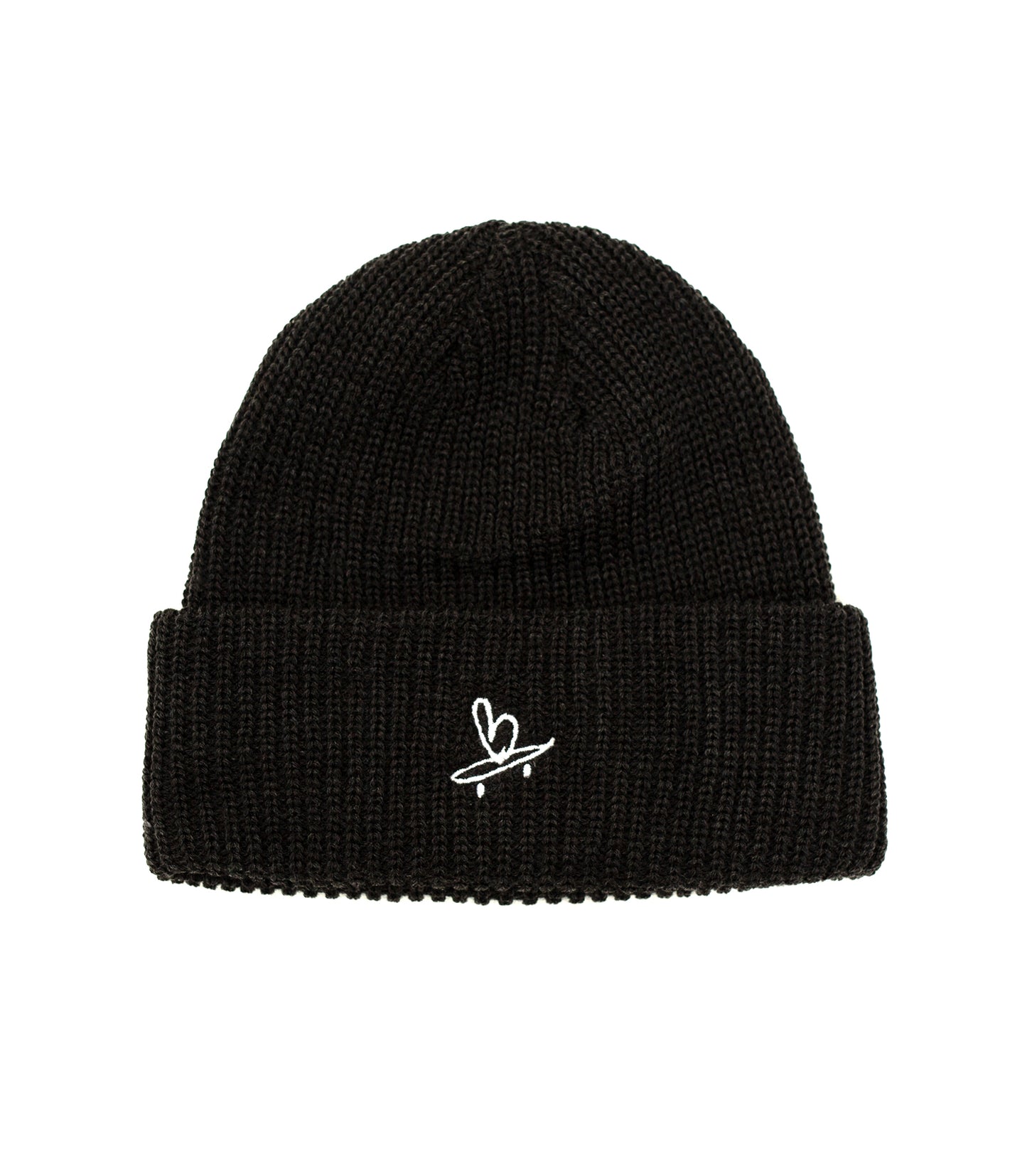 Birling - Embroidered Beart Toque - Charcoal