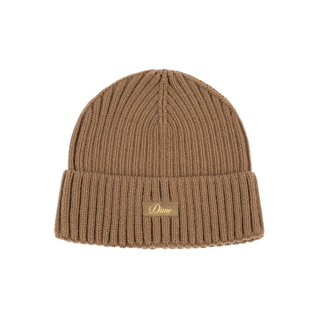 Dime  - Cursive Rib Beanie - Coffee