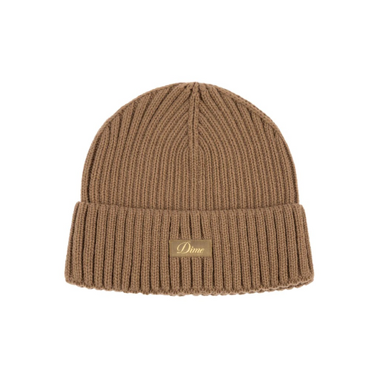Dime  - Cursive Rib Beanie - Coffee