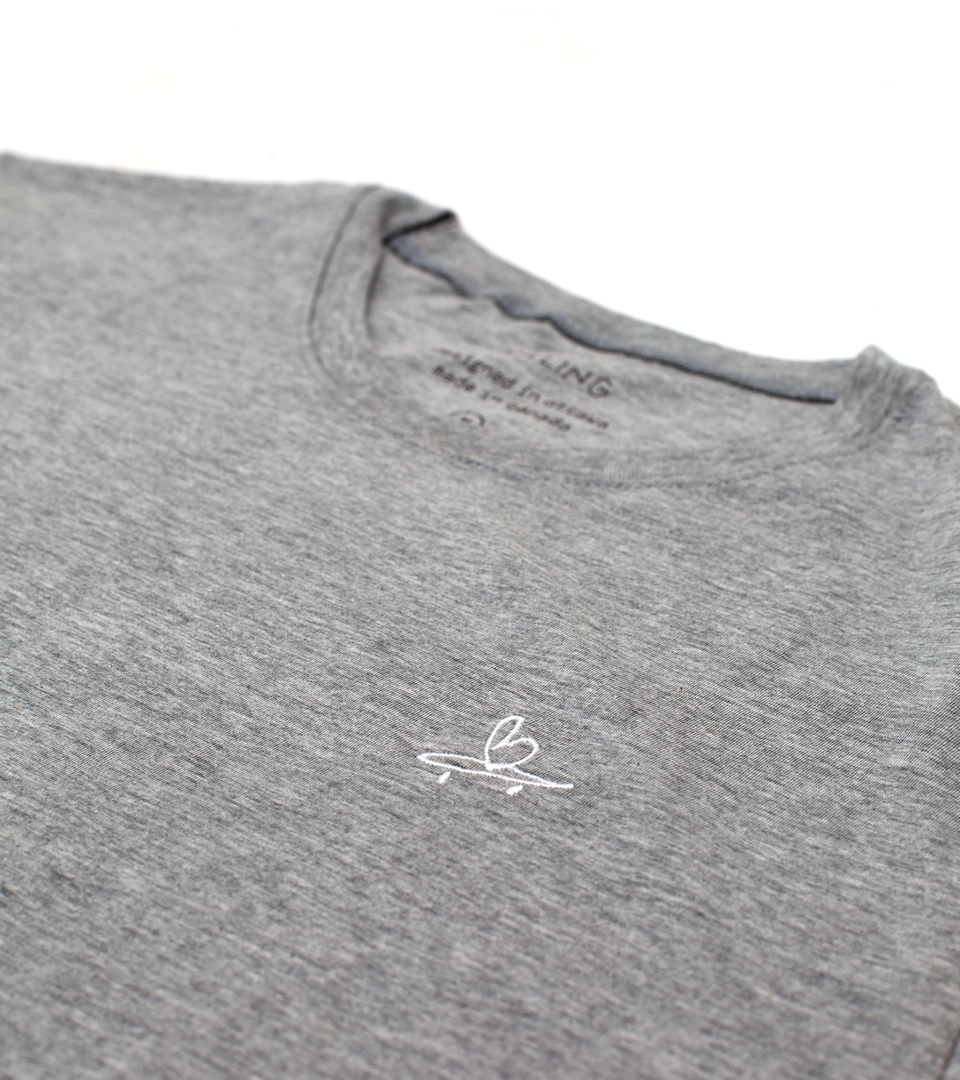 Beart Embroidery T-Shirt - Grey