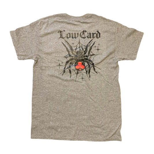 Low Card - Black Widow Tee - Grey