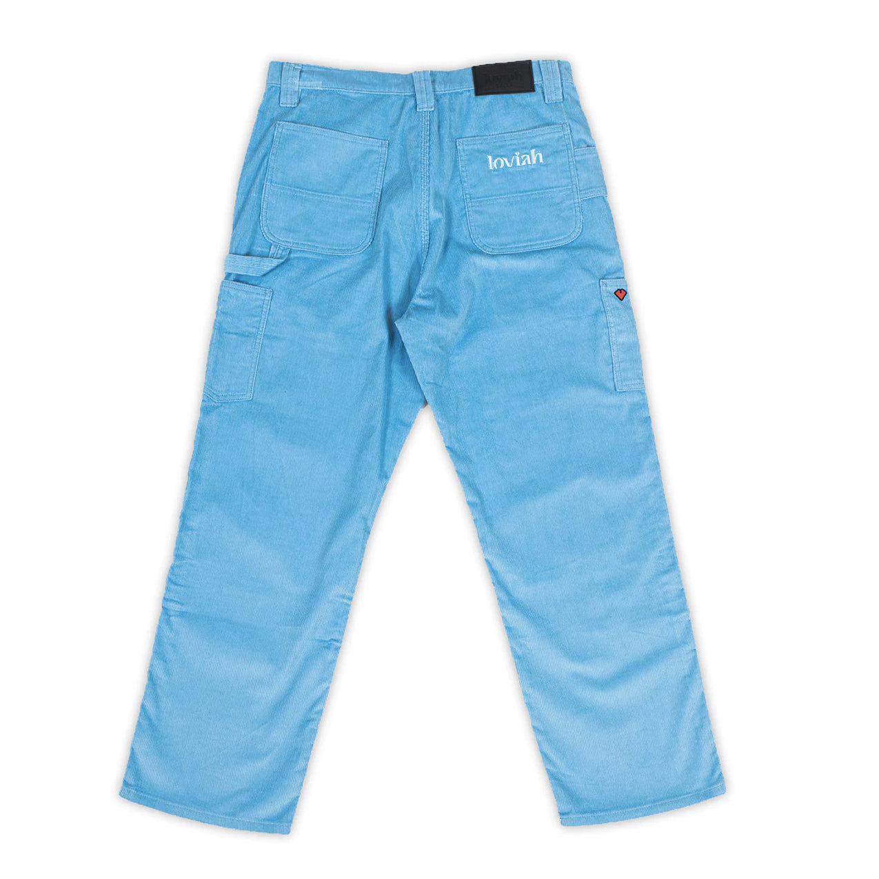 Loviah - Carpenter Corduroy Pants - Sky Blue