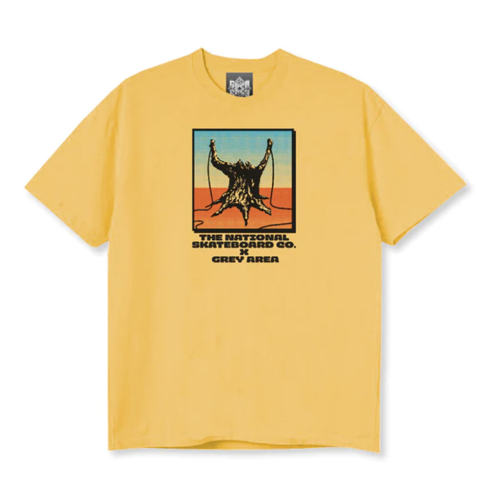 The National Skateboard Co X Grey Area - Slingshot Shirt - Yellow